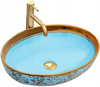 Umywalka Nablatowa Margot Blue Gold