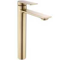 Bateria Umywalkowa Storm Złota Szczotkowana Wysoka