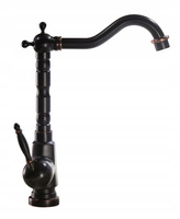 Bateria Umywalkowa Bona Czarna Postarzana Wysoka