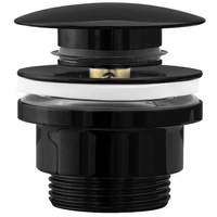 Korek Umywalkowy Uniwersalny Klik-Klak Czarny Metaliczny