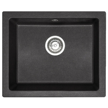 Zlewozmywak Kuchenny Granitowy NELS Czarny Nakrapiany