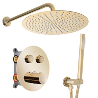 Zestaw Natryskowy Lungo Złoty z Termostatem + BOX