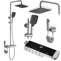 Zestaw Prysznicowy Rob Nikiel Szczotkowany