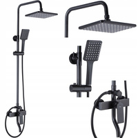 Zestaw Natryskowy Prysznicowy Hass Black Czarny