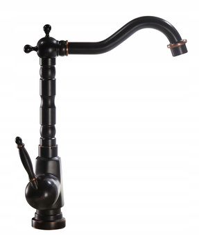 Bateria Umywalkowa Bona Czarna Postarzana Wysoka