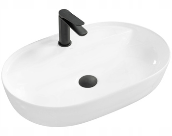 Umywalka Nablatowa Aura 61 White