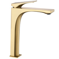 Bateria Umywalkowa Joe Złota Szczotkowana Wysoka