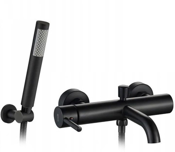 Bateria Wannowa Ścienna Lungo Czarna