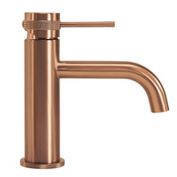 Bateria Umywalkowa Lungo Grip Miedź Szczotkowana Niska