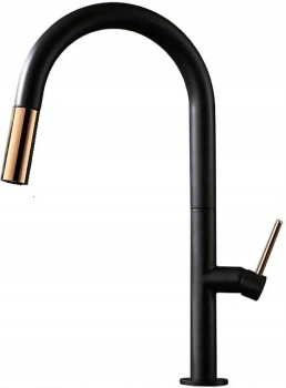 Bateria Kuchenna Apollo Czarna Różowe Złoto