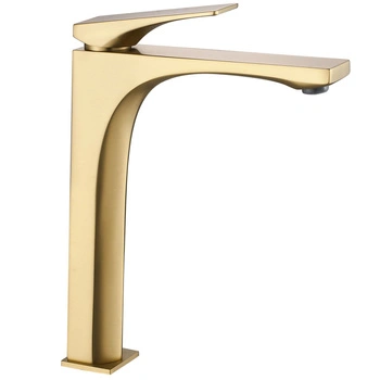 Bateria Umywalkowa Joe Złota Szczotkowana Wysoka