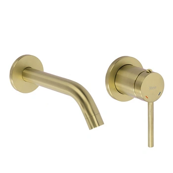 Bateria Umywalkowa Podtynkowa Clif Złota Szczotkowana