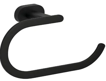 Wieszak Łazienkowy Ścienny Ring Til Czarny Mat