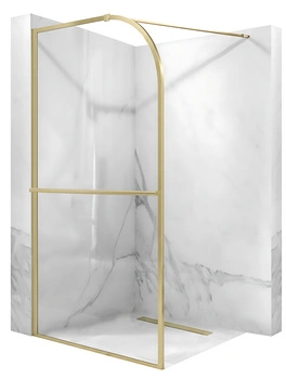 Ścianka Prysznicowa Sky Złota Szczotkowana