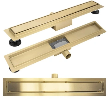 Odpływ Neox Złoty Szczotkowany