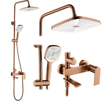 Zestaw Natryskowy Storm Miedź Szczotkowana