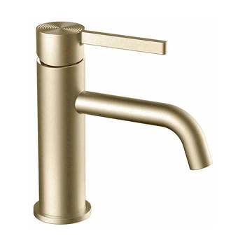 Bateria Umywalkowa Foster Złota Szczotkowana Niska