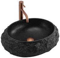 Umywalka Nablatowa Mika Black 48