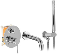 Bateria Wannowa Podtynkowa Lungo Chrom + BOX