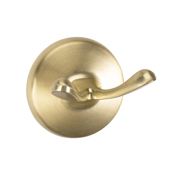 Wieszak Łazienkowy Dwuramienny Złoty