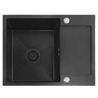 Zlewozmywak Kuchenny Paul Czarny Matowy + Syfon