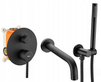 Bateria Wannowa Podtynkowa Lungo Czarna + BOX