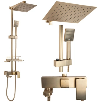 Zestaw Prysznicowy Natryskowy  JACK Złoty Szczotkowany