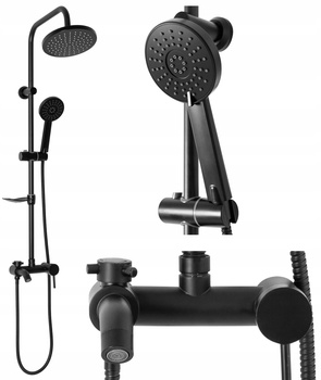 Zestaw Prysznicowy Natryskowy LUIS Czarny