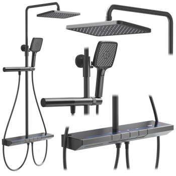 Zestaw Natryskowy Z Wylewką Rea Pedro Tytan