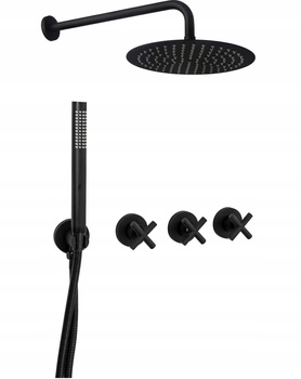 Zestaw Natryskowy Podtynkowy Exit Czarny