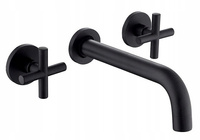 Bateria umywalkowa podtynkowa Exit Czarna + BOX