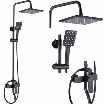 Zestaw Natryskowy Prysznicowy Hass Black Czarny