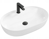 Umywalka Nablatowa Aura 61 White