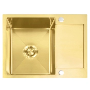 Zlewozmywak Kuchenny Paul  Szczotkowany + Syfon