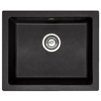 Zlewozmywak Kuchenny Granitowy NELS Black Zestaw