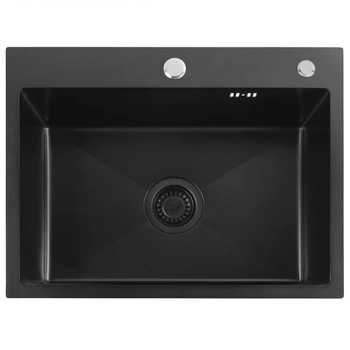 Zlewozmywak Kuchenny Liam Czarny + Syfon