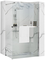 Ścianka Walk In Aero Easy Clean z wieszakiem Evo